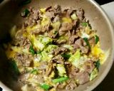 ☆豚肉 キャベツ ニラ 卵 炒め☆作り方5写真