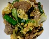 ☆豚肉 キャベツ ニラ 卵 炒め☆作り方6写真