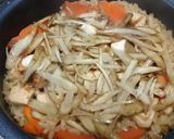 鶏肉とごぼうの中華風炊き込みご飯♪作り方9写真