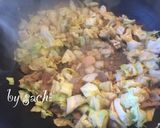 豚肉とキャベツの焼肉チャーハン作り方3写真