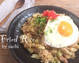 豚肉とキャベツの焼肉チャーハン作り方5写真