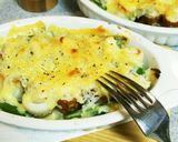 ポテト詰めちくわのマヨチーズグラタン☆作り方5写真