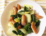 白菜とウィンナーのコンソメ炒めあんかけ☆作り方3写真