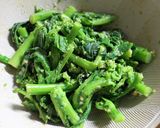 昼夕酒の肴に♪菜の花の練りみそ胡麻あえ作り方4写真