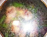 ほうれん草と手羽元ガーリック塩バター炒め作り方6写真