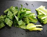 簡単！小松菜と厚揚げの甘辛炒め作り方2写真