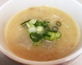 白い野菜のミソスープ作り方4写真