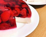 葡萄とヨーグルトのケーキ風二層ゼリー作り方10写真