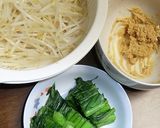 もやしと小松菜の、ブルサン味噌和え作り方4写真