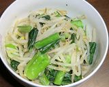 もやしと小松菜の、ブルサン味噌和え作り方6写真
