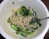 もやしと小松菜の、ブルサン味噌和え作り方5写真