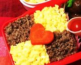 牛乳パックでキレイにそぼろ弁当作っちゃぉ作り方8写真