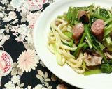 ウィンナーと小松菜の✿和風❀焼きうどん✿作り方2写真