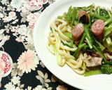 ウィンナーと小松菜の✿和風❀焼きうどん✿作り方2写真
