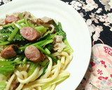 ウィンナーと小松菜の✿和風❀焼きうどん✿作り方3写真