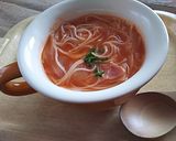２度ゆでなしで簡単☆彡素麺のトマトスープ作り方6写真