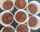 チョコレートクリームチーズのカップケーキ作り方4写真