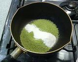抹茶ミルクプリン作り方2写真