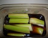 シャキシャキ　セロリの醤油漬け作り方2写真