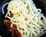 豚キムチからの焼きうどん作り方3写真