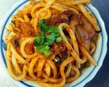 豚キムチからの焼きうどん作り方5写真