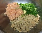 水煮大豆で作る和風ハンバーグ作り方2写真