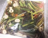 山菜としらすの炊き込みご飯作り方1写真