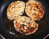 簡単★ひじきと葱の鶏挽肉照焼つくねバーグ作り方11写真
