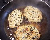 簡単★ひじきと葱の鶏挽肉照焼つくねバーグ作り方12写真