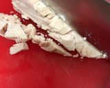 鶏胸肉のシーチキン風と水菜のサラダ作り方3写真