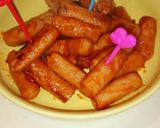 魚肉ソーセージのケチャップ炒め作り方2写真