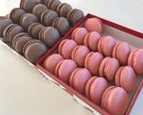 ストロベリーチョコマカロン 24個作り方18写真