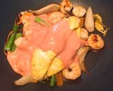 エビと野菜のオーロラソース炒め作り方11写真