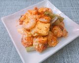 エビと野菜のオーロラソース炒め作り方12写真