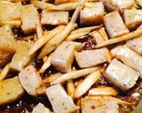 フライパンで作る照り照り鶏ごぼう作り方3写真
