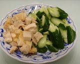 簡単！鶏ときゅうりのキムチ和え★夫の料理作り方8写真