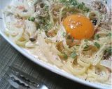 ☆スモークサーモン風☆クリームスパ♪作り方4写真
