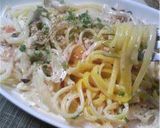 ☆スモークサーモン風☆クリームスパ♪作り方5写真