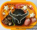 キュウレンジャーオウシブラック♡キャラ弁作り方3写真