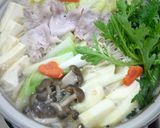簡単！たっぷり丹波の山の芋入りみそ鍋作り方4写真