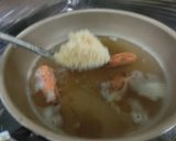 小芋（赤いも）と蓮根の海老だし鍋　醤油味作り方8写真