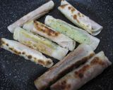 ウインナーとキュウリの餃子の皮巻き作り方5写真