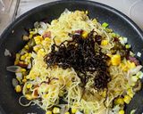 子持ち昆布とらっきょうの焼きそば作り方3写真