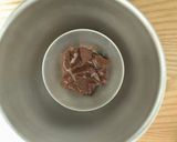 板チョコ1枚バター無しのふわしとケーキ作り方2写真