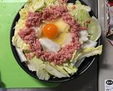 〜タジン鍋〜ひき肉と白菜のピリ辛味噌！作り方4写真