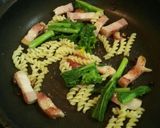 菜の花とベーコンdeｽｷﾚｯﾄﾊﾟｽﾀ♪作り方6写真