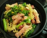 菜の花とベーコンdeｽｷﾚｯﾄﾊﾟｽﾀ♪作り方7写真