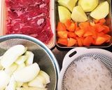ホーロー鍋で♡肉じゃが♡作り方1写真