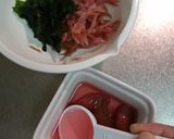 ワカメとみょうが酢漬けの酢の物作り方2写真