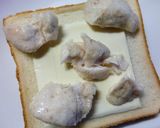 葛叩き鶏×葱の和トースト作り方4写真